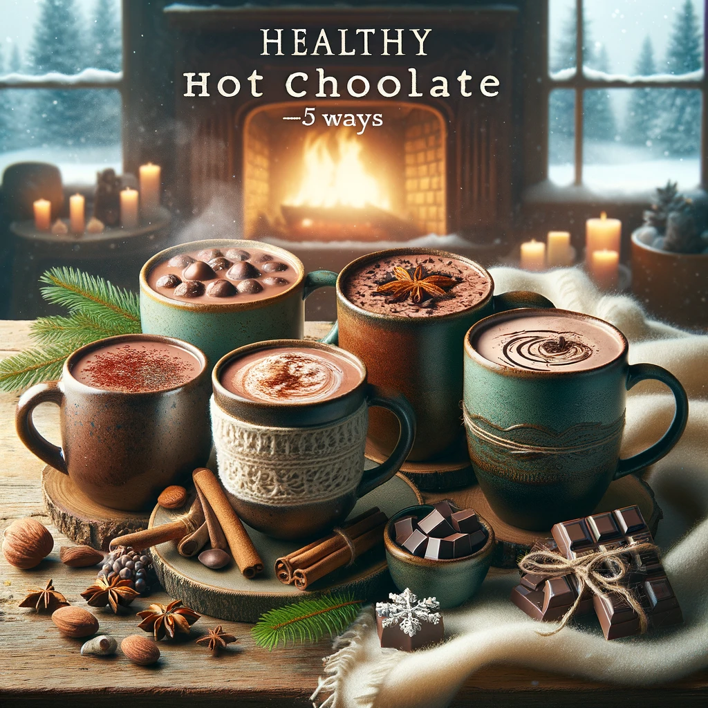 Healthy Hot Chocolate [5 Ways]