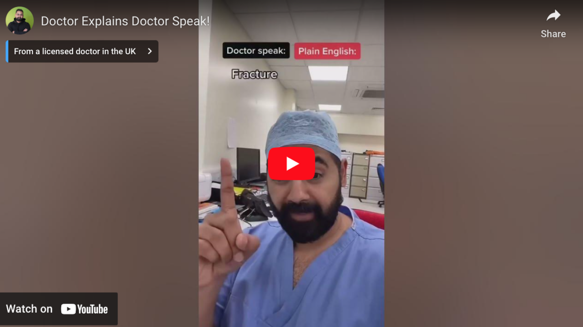 Doctor Explains Doctor Speak!
